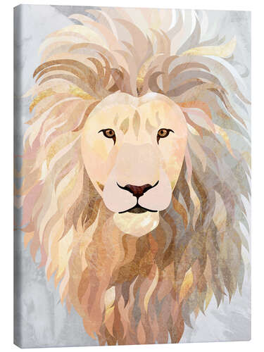 Canvas print Golden Lion Portrait