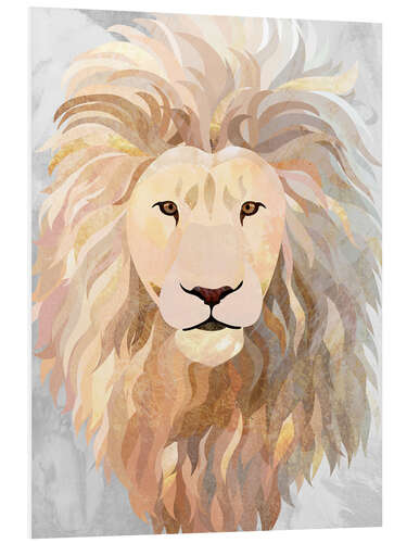 Foam board print Golden Lion Portrait