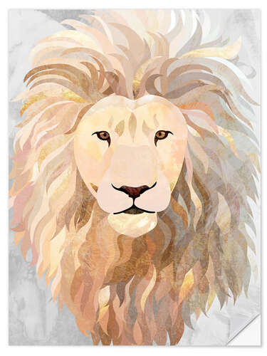 Wall sticker Golden Lion Portrait