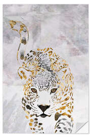 Sticker mural Marble Leopard