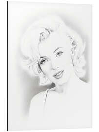 Tableau en aluminium Marilyn Monroe II