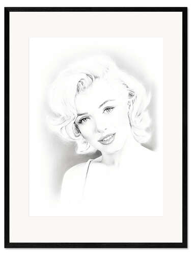 Impresión de arte enmarcada Marilyn Monroe II