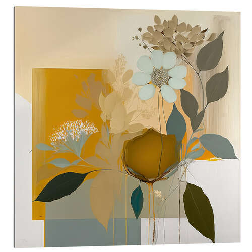 Gallery print Blue and Mustard Botanicals II