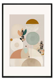 Gerahmter Kunstdruck Moderne Kreise