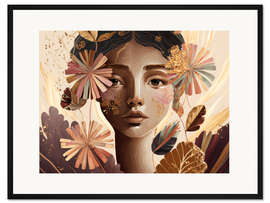 Gerahmter Kunstdruck Naturmädchen