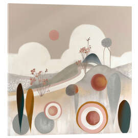 Acrylic print Journey Through Abstract Hills - Bella Eve
