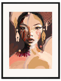 Gerahmter Kunstdruck Nara, Frauenporträt