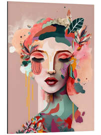 Aluminium print Abstract Colorful Portrait