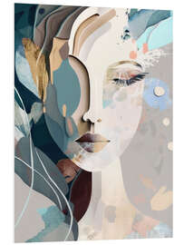 Foam board print Abstract Portrait of a Woman