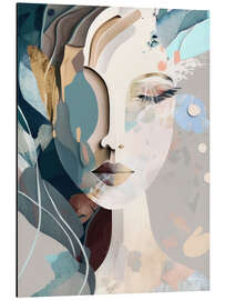 Magnettafel Abstraktes Porträt einer Frau