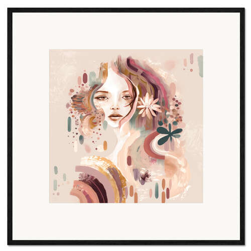 Stampa artistica con cornice April, Abstract Portrait