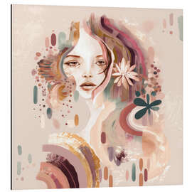 Magnettafel April, Abstraktes Porträt