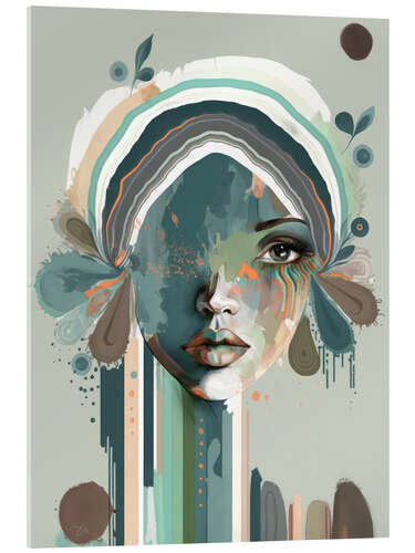 Acrylic print Blaire, Abstract Portrait