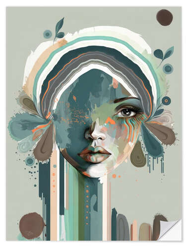 Wall sticker Blaire, Abstract Portrait