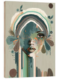 Cuadro de madera Blaire, Abstract Portrait