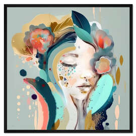 Gerahmter Kunstdruck Verträumtes Naturporträt