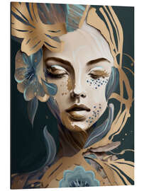 Magnettafel Azura, goldene Schönheit