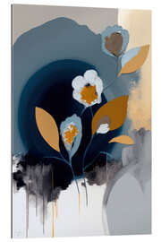 Galleritryck Midnight Blue Flower Blooms I