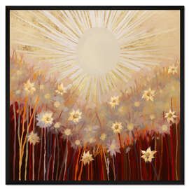 Gerahmter Kunstdruck Sonnenverwöhnte Blüten