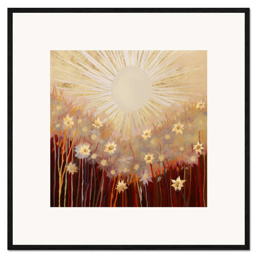 Ingelijste kunstdruk Sun-kissed Blooms