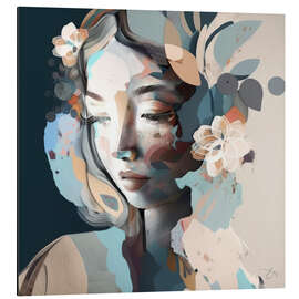 Magnettafel Kostbares, abstraktes Porträt