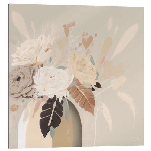 Quadro em plexi-alumínio Soft and Sweet Flowers