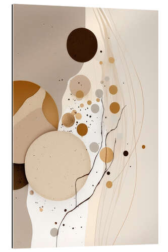 Gallery print Circles in Beige