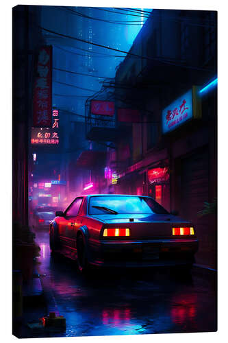 Stampa su tela Cyberpunk Car III