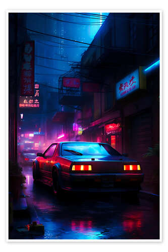 Poster Cyberpunk Car III