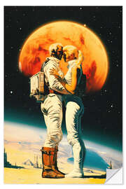 Selvklebende plakat Intergalactic Love