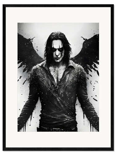 Plakat artystyczny premium w ramie The Crow