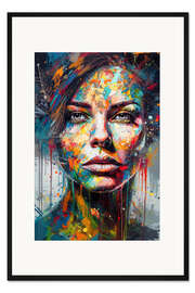 Gerahmter Kunstdruck Modernes Porträt