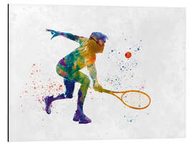 Aluminium print Tennis Player