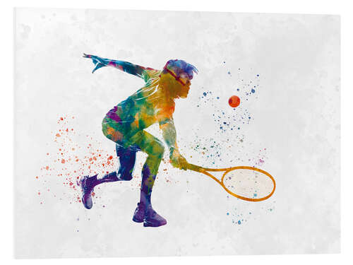 Foam board print Tennis Player