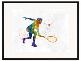 Gerahmter Kunstdruck Tennisspieler