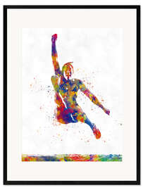 Framed art print Long Jump