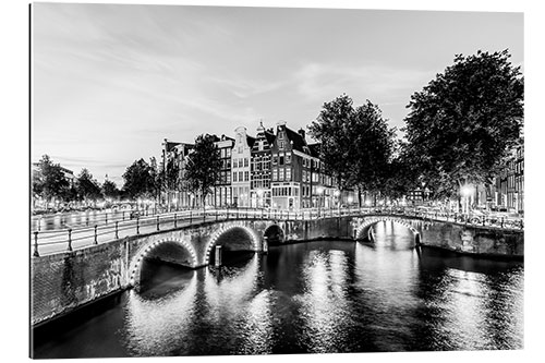 Gallery print Keizersgracht in Amsterdam in the Evening