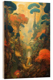 Wood print Fantasy Land II