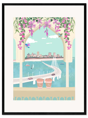 Framed art print Mumbai Love