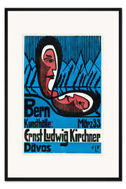 Gerahmter Kunstdruck Kirchner Ausstellung, Kunsthalle Bern