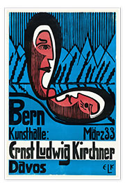 Poster Kirchner Exhibition, Kunsthalle Bern