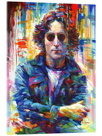 Acrylglasbild  John Lennon - Leon Devenice