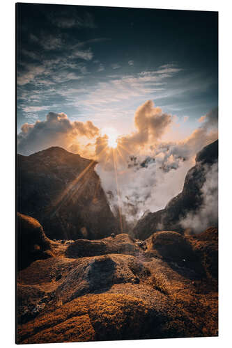 Aluminium print Pico do Arieiro, Portugal