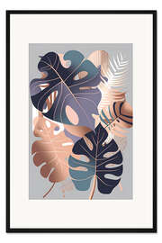 Gerahmter Kunstdruck Verspielte Blätter