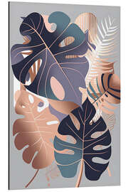 Magnettafel Verspielte Blätter