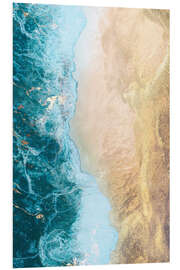 Foam board print Golden Beach