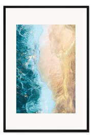 Gerahmter Kunstdruck Goldener Strand