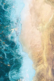 Magnettafel Goldener Strand