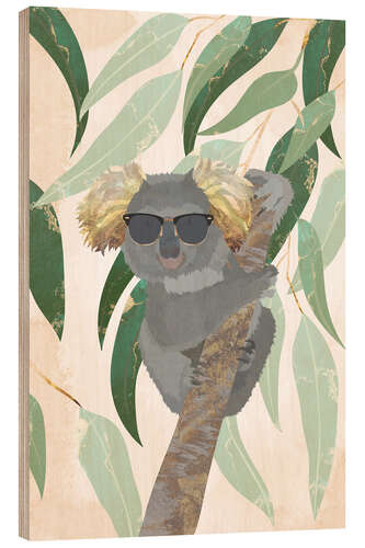 Cuadro de madera Cool Koala
