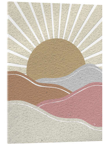 Akrylbillede Sunset in Pastel